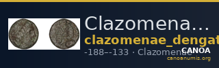 Clazomenae Dengate 1967 IVQ — CANOA