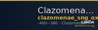 Clazomenae SNG Oxford 148 — CANOA