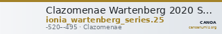Clazomenae Wartenberg 2020 Series 25 — CANOA