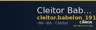 Cleitor Babelon 1914 926 — CANOA