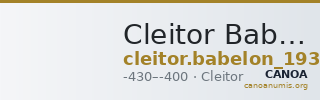 Cleitor Babelon 1932 498 — CANOA