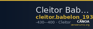 Cleitor Babelon 1932 498 — CANOA