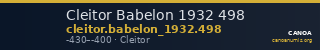 Cleitor Babelon 1932 498 — CANOA