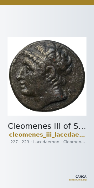 Cleomenes III of Sparta Lacedaemon Grunauer 1978 gruppe_III — CANOA