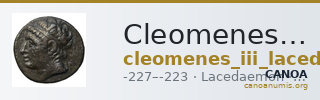 Cleomenes III of Sparta Lacedaemon Grunauer 1978 gruppe_III — CANOA