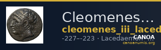 Cleomenes III of Sparta Lacedaemon Grunauer 1978 gruppe_III — CANOA