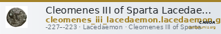 Cleomenes III of Sparta Lacedaemon Grunauer 1978 gruppe_IV — CANOA