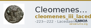 Cleomenes III of Sparta Lacedaemon Grunauer 1978 gruppe_V — CANOA