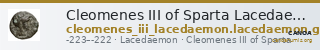 Cleomenes III of Sparta Lacedaemon Grunauer 1978 gruppe_V — CANOA