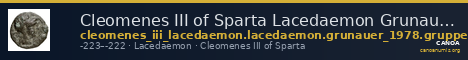 Cleomenes III of Sparta Lacedaemon Grunauer 1978 gruppe_V — CANOA