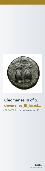 Cleomenes III of Sparta Lacedaemon Grunauer 1978 gruppe_VII — CANOA