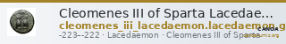 Cleomenes III of Sparta Lacedaemon Grunauer 1978 gruppe_VII — CANOA