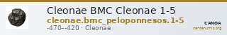 Cleonae BMC Cleonae 1-5 — CANOA
