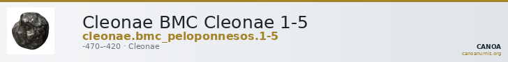 Cleonae BMC Cleonae 1-5 — CANOA