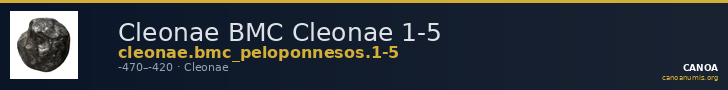 Cleonae BMC Cleonae 1-5 — CANOA
