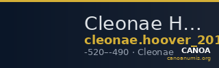 Cleonae Hoover 2011 760-1 — CANOA