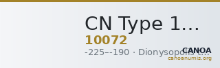 CN Type 10072 — CANOA