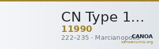CN Type 11990 — CANOA