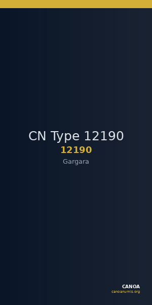 CN Type 12190 — CANOA