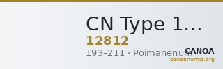 CN Type 12812 — CANOA
