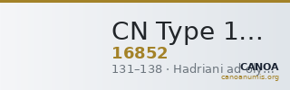 CN Type 16852 — CANOA