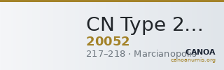 CN Type 20052 — CANOA