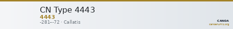 CN Type 4443 — CANOA