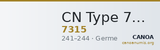 CN Type 7315 — CANOA
