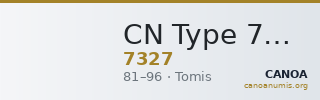 CN Type 7327 — CANOA