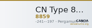 CN Type 8859 — CANOA