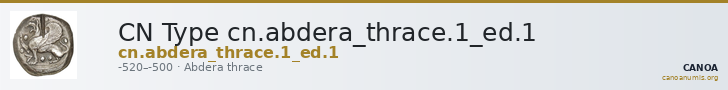 CN Type cn.abdera_thrace.1_ed.1 — CANOA
