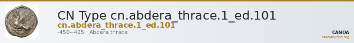 CN Type cn.abdera_thrace.1_ed.101 — CANOA