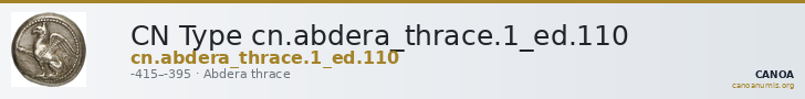 CN Type cn.abdera_thrace.1_ed.110 — CANOA