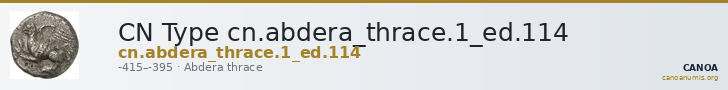 CN Type cn.abdera_thrace.1_ed.114 — CANOA