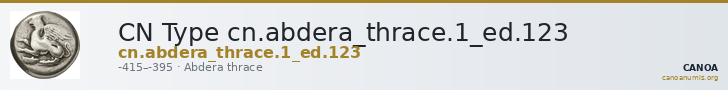 CN Type cn.abdera_thrace.1_ed.123 — CANOA