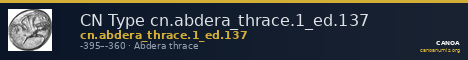 CN Type cn.abdera_thrace.1_ed.137 — CANOA