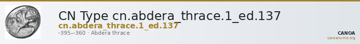 CN Type cn.abdera_thrace.1_ed.137 — CANOA