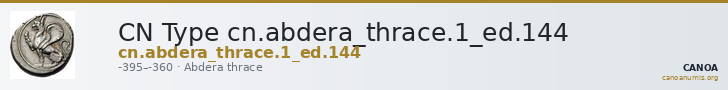 CN Type cn.abdera_thrace.1_ed.144 — CANOA