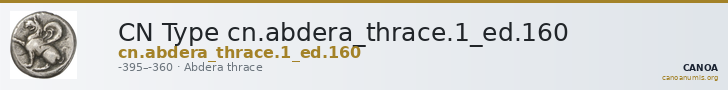 CN Type cn.abdera_thrace.1_ed.160 — CANOA