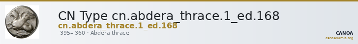 CN Type cn.abdera_thrace.1_ed.168 — CANOA