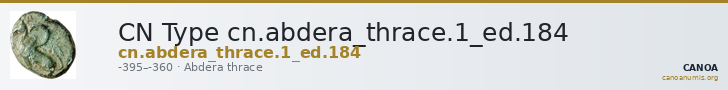 CN Type cn.abdera_thrace.1_ed.184 — CANOA