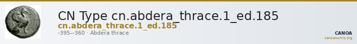 CN Type cn.abdera_thrace.1_ed.185 — CANOA