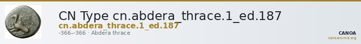 CN Type cn.abdera_thrace.1_ed.187 — CANOA
