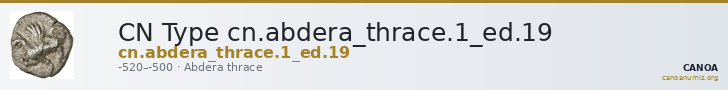 CN Type cn.abdera_thrace.1_ed.19 — CANOA