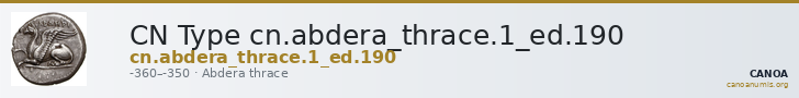CN Type cn.abdera_thrace.1_ed.190 — CANOA
