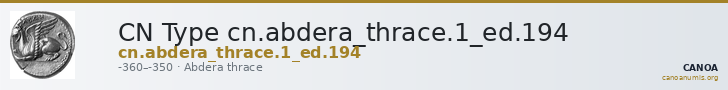 CN Type cn.abdera_thrace.1_ed.194 — CANOA