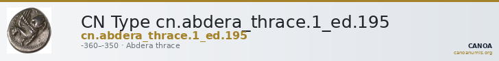 CN Type cn.abdera_thrace.1_ed.195 — CANOA