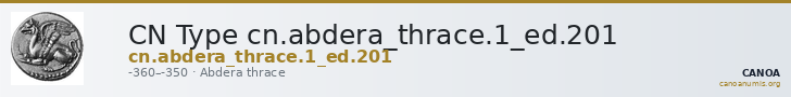 CN Type cn.abdera_thrace.1_ed.201 — CANOA