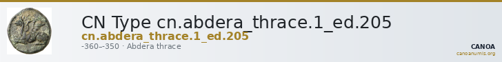 CN Type cn.abdera_thrace.1_ed.205 — CANOA