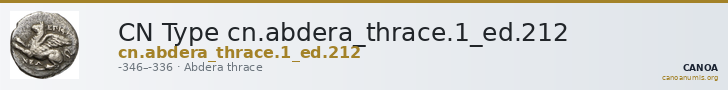 CN Type cn.abdera_thrace.1_ed.212 — CANOA
